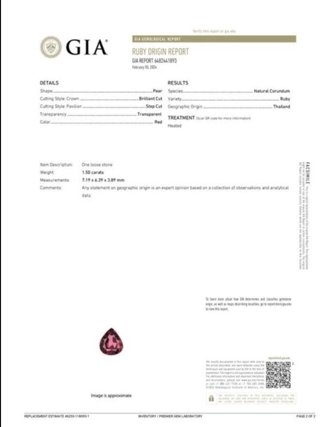Natural GIA Ruby Diamond Halo Ring | Vintage Inspired Platinum Statement Piece