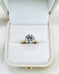 3.89 Carat IGI Round Lab Diamond Solitaire Ring | 14K Gold Engagement Ring